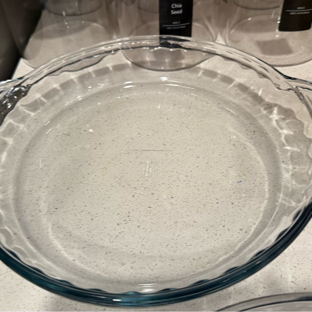 Clear Glass Pie Dish